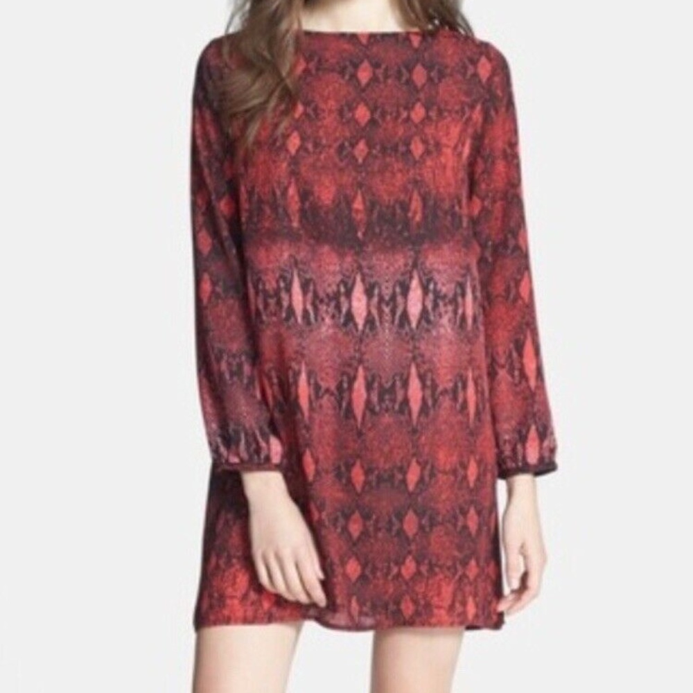 NWOT BB Dakota Sz S Snakeskin Print Dress